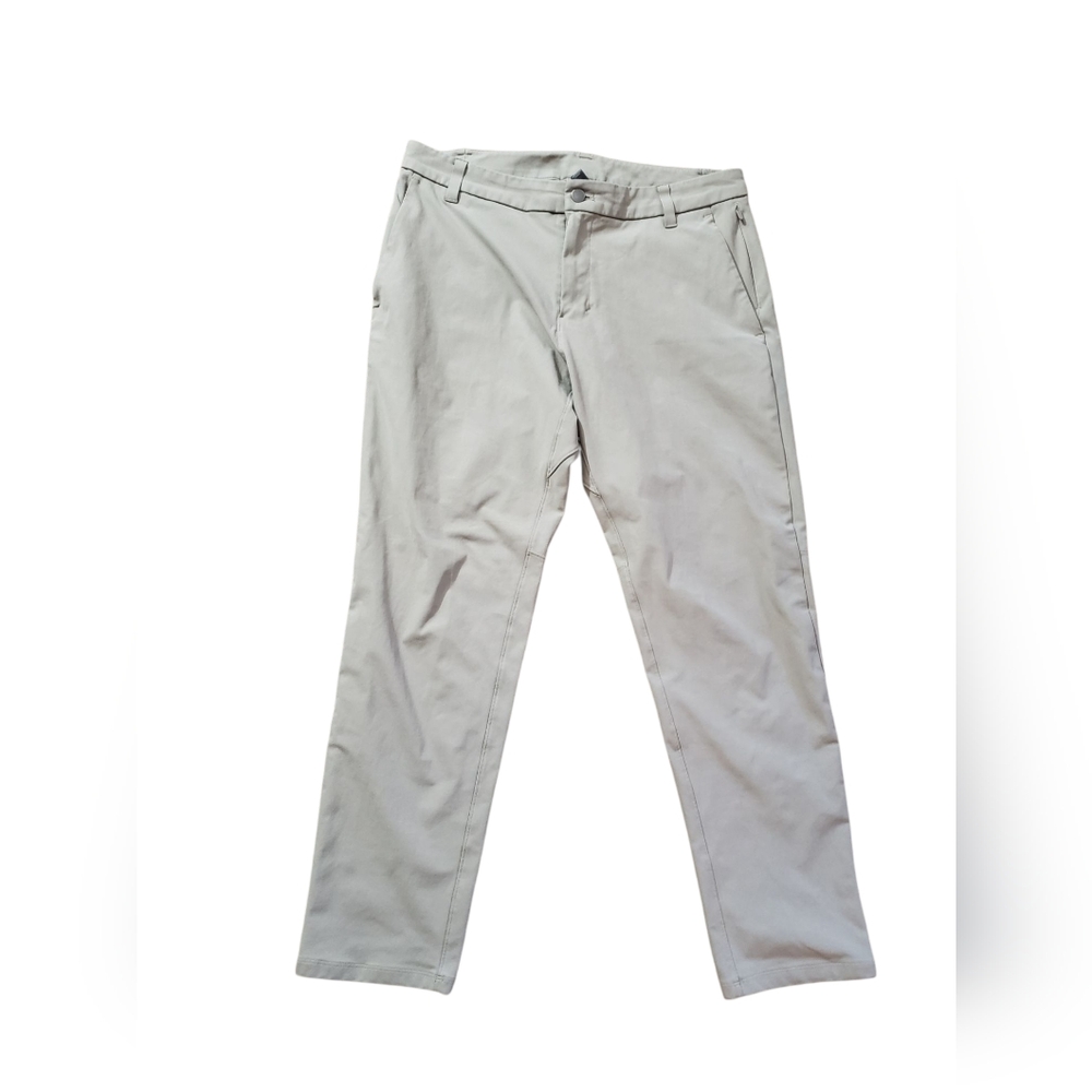 Lululemon Pants Mens 35x28 ABC Commission Classic Stretch 5-Pocket Tag 33 Beige